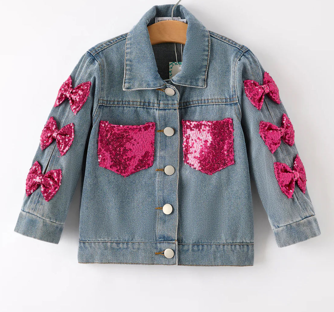 Denim Bow Jacket