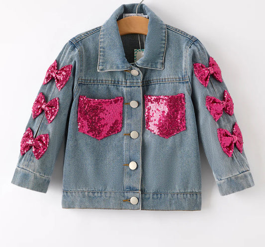Denim Bow Jacket